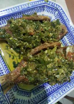 Ikan nila sambal ijo