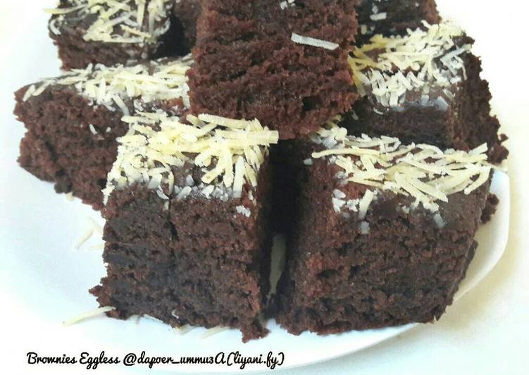 resep masakan Cake Coklat Moist Eggless No Mixer