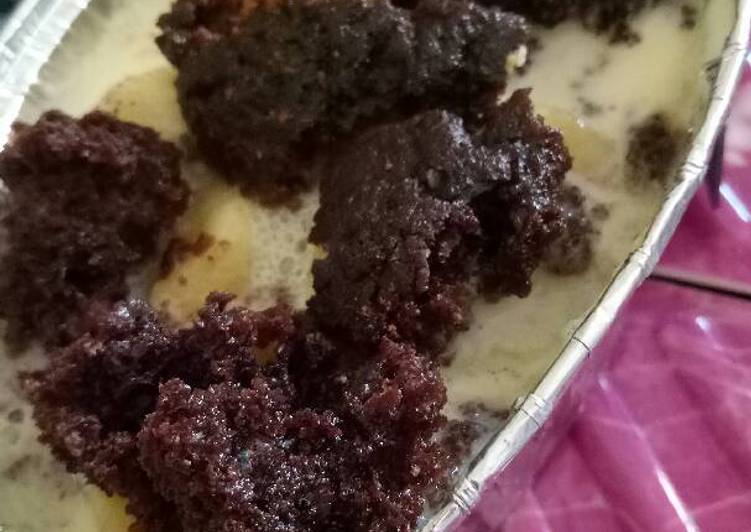 resep Pudding pisang brownies