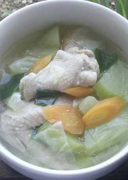 Sop ayam labu siam