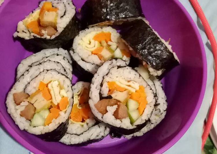 resep lengkap untuk Kimbab