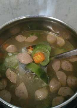 Sayur oyong bakso wortel bihun segeeeer