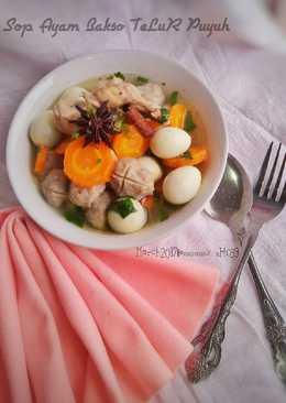 Sop Ayam Bakso Telur Puyuh