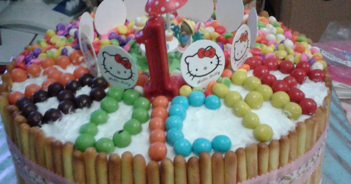 Resep Kue  Tart  Hello  Kitty  oleh Arini Priyanti Eka Cookpad