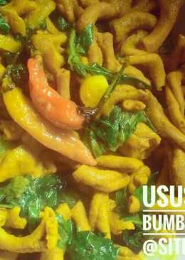 Usus ayam bumbu kuning