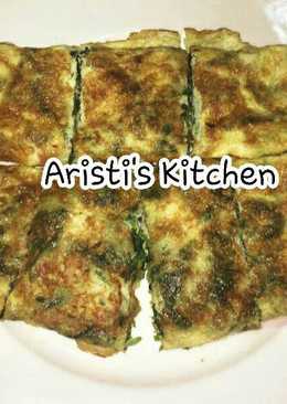 Omelette bayam n keju (Simple Breakfast)
