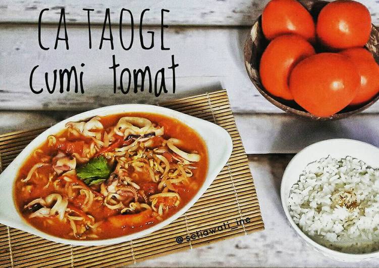 gambar untuk resep makanan Ca taoge cumi tomat