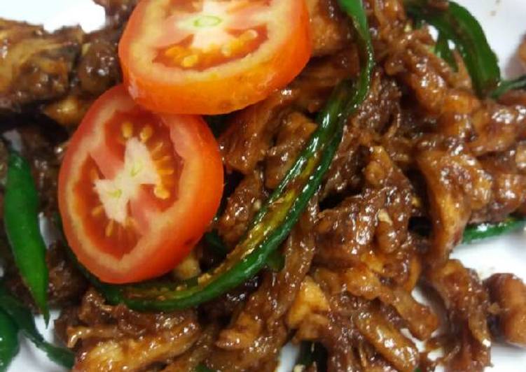 gambar untuk resep makanan Ayam Suwir Pedas Manis