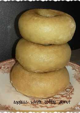 Eggless white coffee donut #KisahKasihCookpad