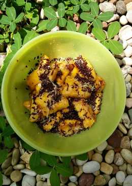 Pisang goreng blueband toping susu meses keju