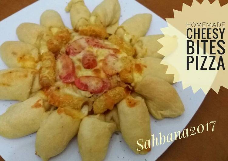 resep masakan Homemade Cheesy Bites Pizza