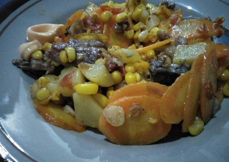 gambar menu makan malam sederhana