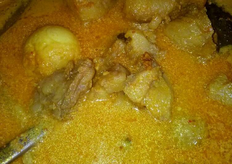 Gulai Tunjang dan telor/kikil foto resep utama