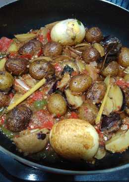 Balado Takoler (kentang, jengkol, telor)