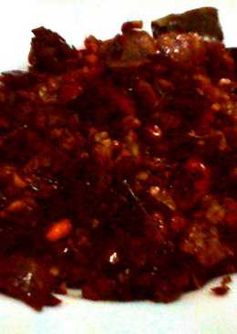 Oseng (tempe+kacang+kentang) Pedas Manis