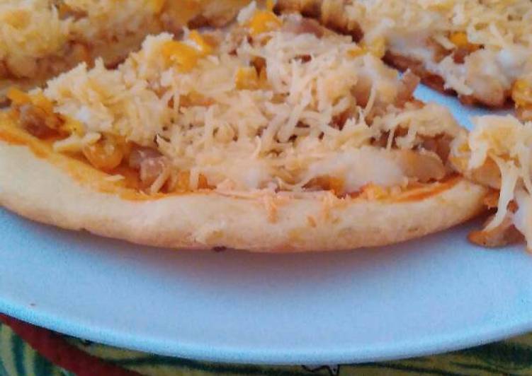 Resep Pizza empuk eggless