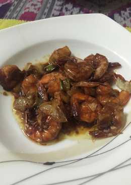 Udang goreng mentega cepat dan gampil
