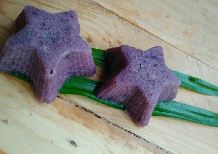 gambar untuk cara membuat Bolu kukus ubi ungu