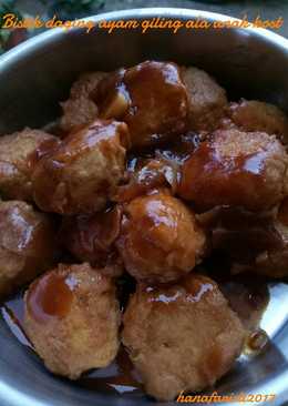 Bistik daging ayam giling ala anak kost