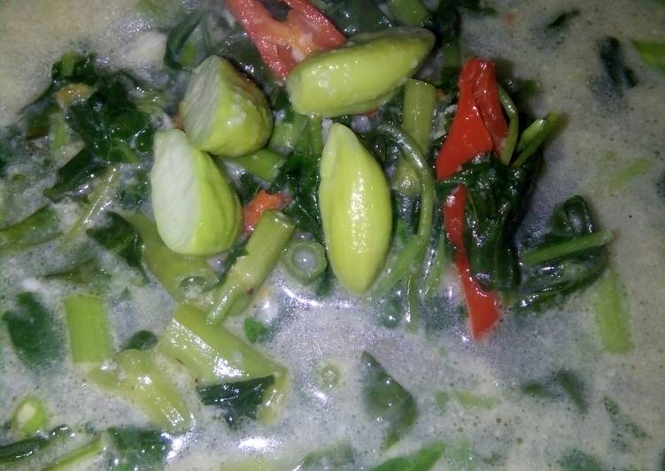 cara membuat Bobor Kangkung ala Wida