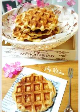 Cinamon roll waffle (Belgian waffle)