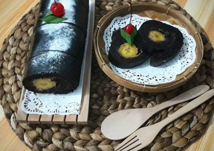 gambar untuk resep Banana Roll Choco Cake