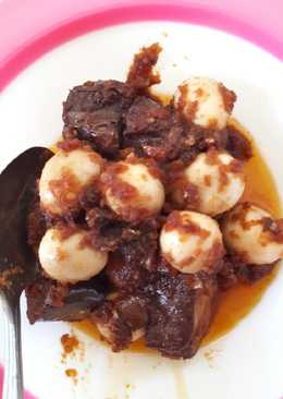 Balado terong dan telur puyuh