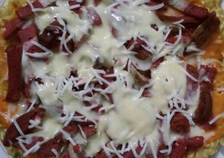 resep Pizza Mie Seafood