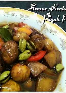 Semur Kentang Puyuh Pete