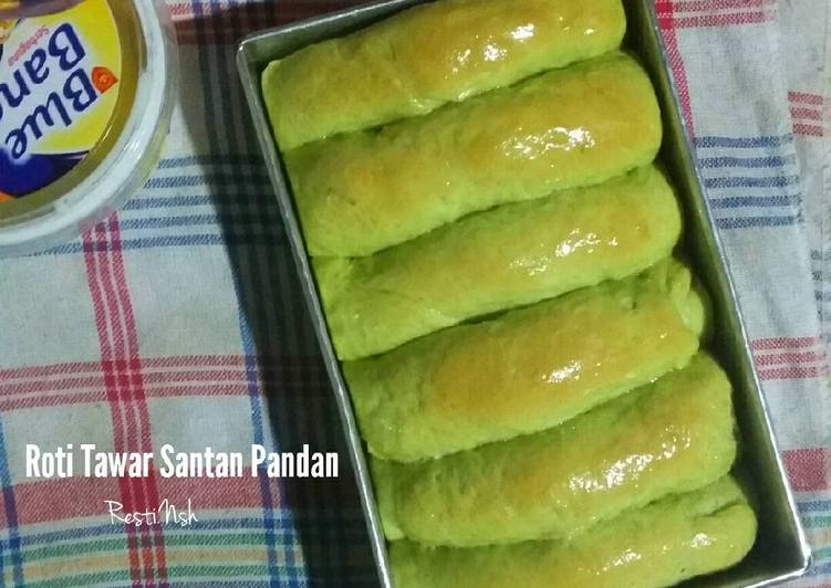 gambar untuk resep makanan Roti Tawar Santan Pandan