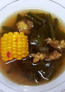 Sayur asem daging daun melinjo