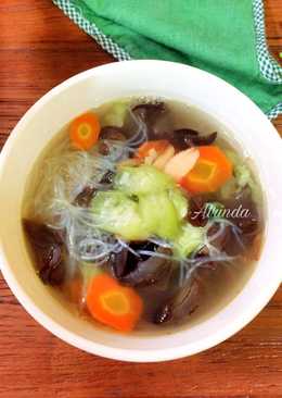 Sup Oyong Jamur Kaldu / Sayur Gambas