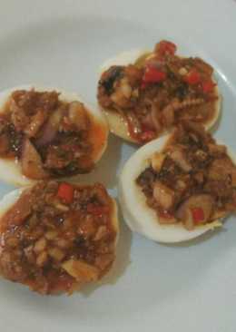 Telur Rebus Saus Sarden