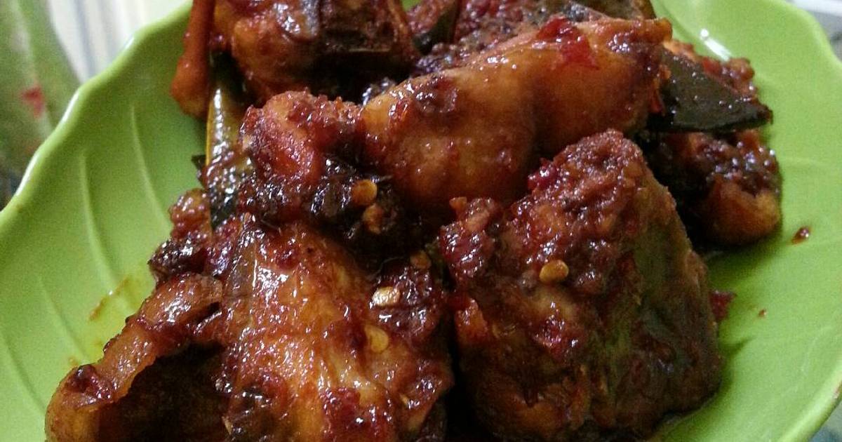 Resep Ayam bumbu rujak ala Nyas