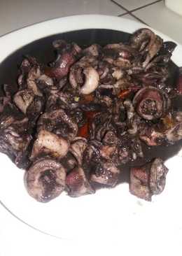 Tumis cumi hitam simple