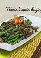 Tumis buncis daging cincang