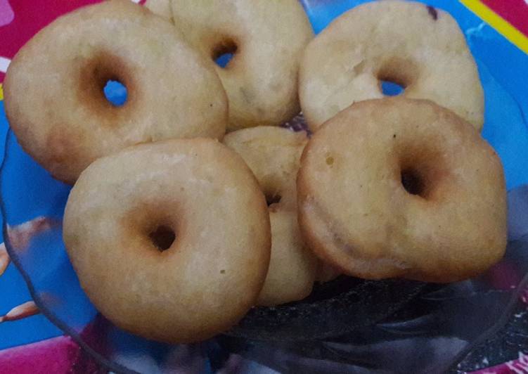 resep masakan Donat Ubi Sedikit Ragi Dan Tanpa Nguleni Kalis