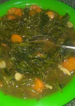 Tumis kangkung wortel