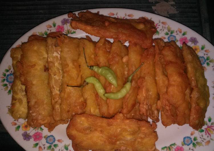 Resep Tempe goreng tepung / tempe mendoan Kiriman dari alickaa