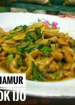 Oseng jamur lombok ijo