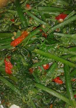 Daun pucuk labu Cah Terasi