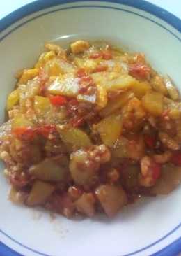 Udang + kentang balado