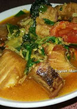 Ikan tuna kuah kuning tanpa santan