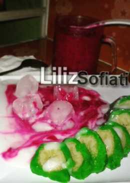 Es Pisang Ijo Sabunaga (Saus Buah Naga)