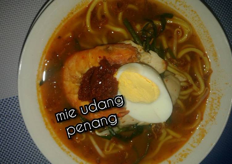 gambar untuk cara membuat Mie kuah udang penang sambal belacan