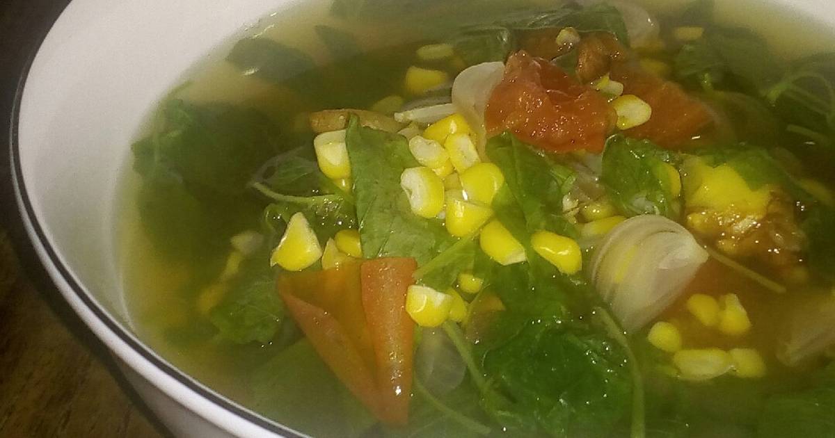 880 resep  sayur  bayam  bening  enak dan sederhana Cookpad