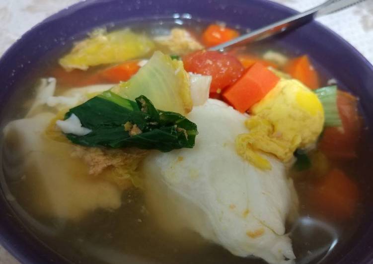 resep makanan Kreasi Sup Telur - Tomat Ala Anak Kos Korea