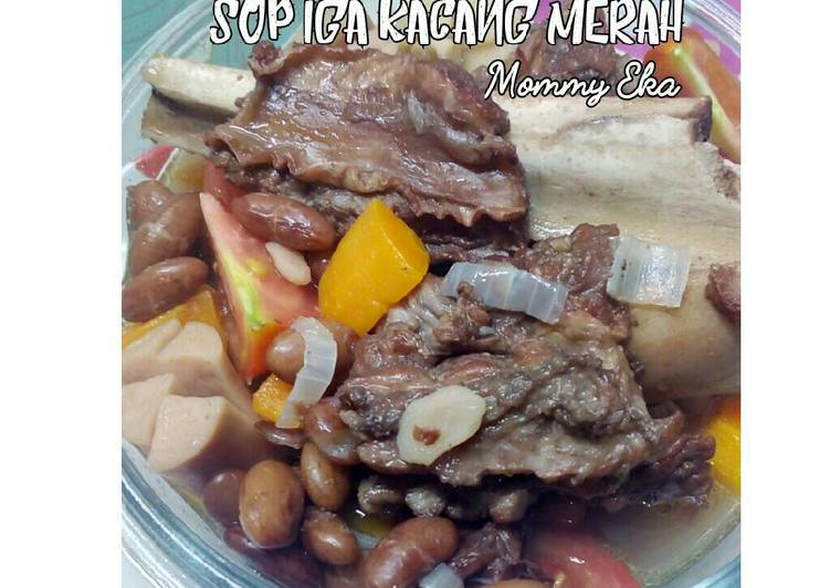 bahan dan cara membuat Sop Iga Kacang Merah