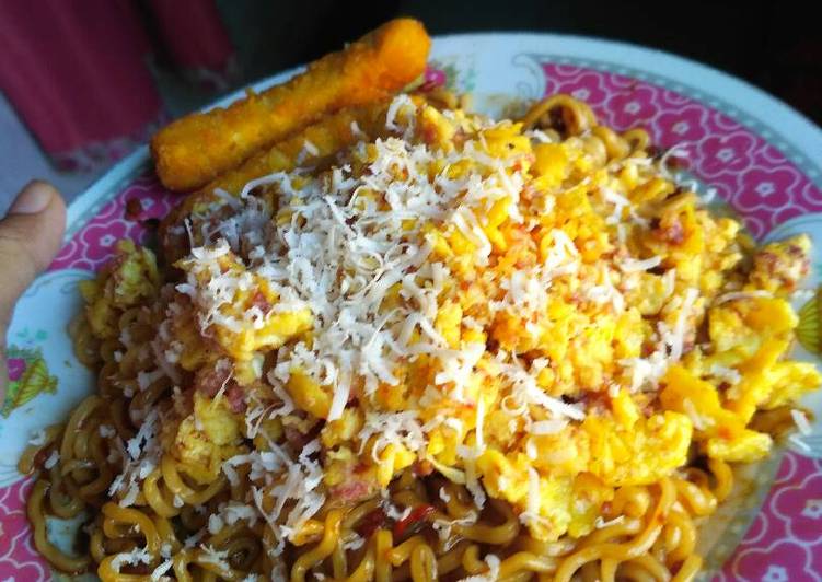 resep masakan INTERNET indomie telor nugget kornet