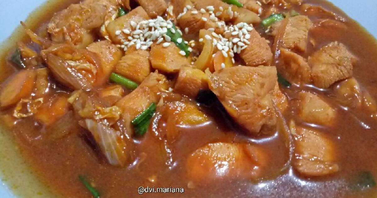  Resep Dakgalbi ayam bumbu pedas ala rumahan oleh Devi 